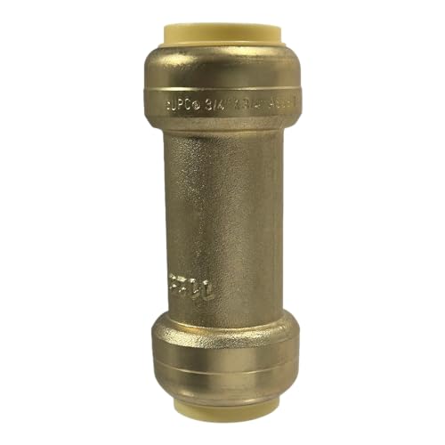 1 Pack XFITTING 3/4" x 3/4" Push Fit Check Valve, NSF ANSI61, Brass