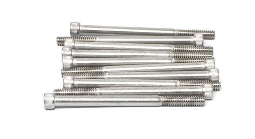 iexcell 10 Pcs 1/4-20 x 3-1/2" Partially Threaded Stainless Steel 304 Hex Socket Head Cap Screws Bolts Kit - size: 1/4-20 x 3-1/2" ( Partially Threaded )