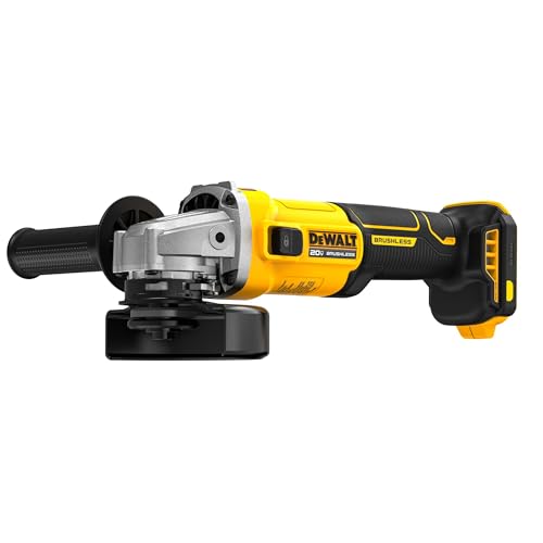 DEWALT 20V MAX Cordless 4 1/2 Inch Slide-Switch Power Angle Grinder, Bare Tool Only (DCG407B) - style: 20V MAX BL 4.5IN Grinder