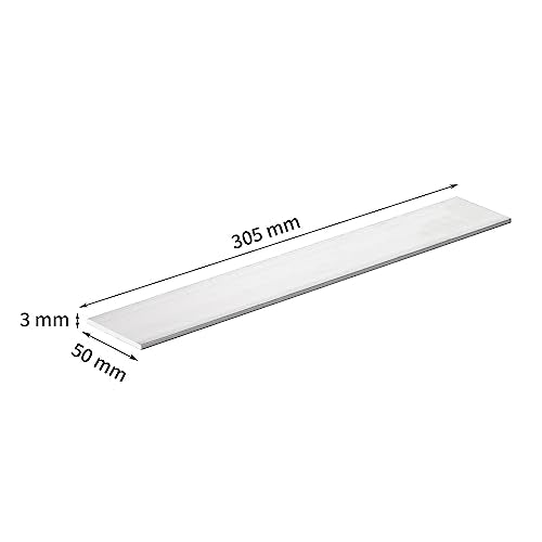 7pcs Square Aluminum Flat Bar 1/8" Thickness X 2" Width, 12" Length T6511 Aluminum Solid Mill Stock