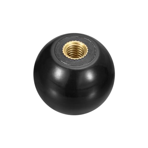 uxcell Threaded Ball Knobs, M5 Female Thread Thermoset Ball Knob 25mm Dia - color: Black, size: M5x25mm