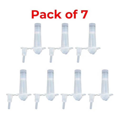 Corner Ports for Liquid Concrete Repair with Attached Caps – Compatible with Various Epoxy Injection Systems - Pack of 7