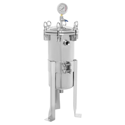 Stainless Steel Bag Filter Housing Solid-Liquid Separation Tool (1" NPT) - size: 1" NPT