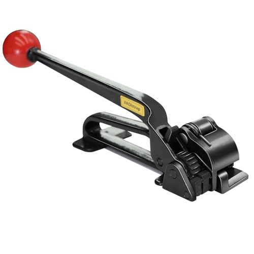 Heavy Duty Banding Strapping Tensioner Manual Packaging Tools Windlass for 1/2"-3/4" Width Metal Steel Strapping Coil - color: Steel Strapping, size: 1/2-3/4in