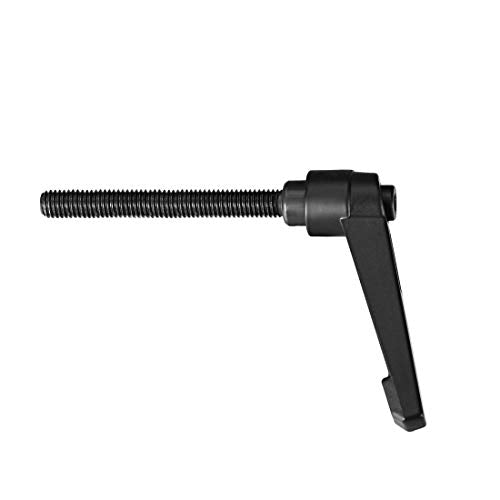 uxcell M8 x 70mm Handle Adjustable Clamping Lever Thread Push Button Ratchet Male Threaded Stud Knobs Locking Rotating Screw Handles Quick Release Bolt Black 3pcs - size: M8x70mm