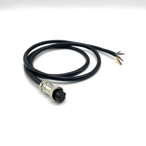 GX16 6 Pin Aviation Connector Cable Female Plug with Wire 2m - color: 6 pin, size: 2 m