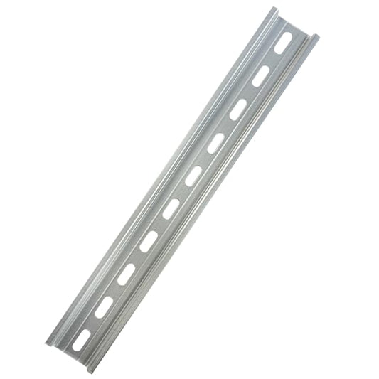 International Connector T&G 5 Pieces DIN Rail Slotted Aluminum RoHS 35mm Wide 7.5mm High (10") - size: 10"