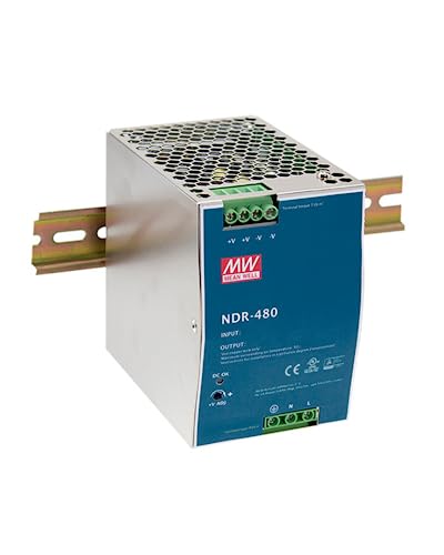 LINOVISION Mean Well NDR-480-48, 480W Industrial DIN Rail Power Supply - size: 480W,10A