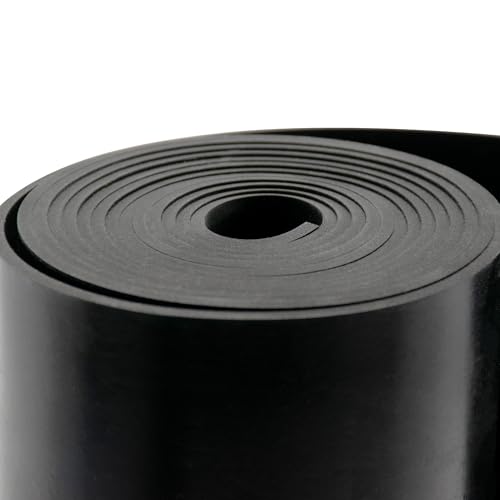 DEVNOL Neoprene Rubber Strip 1/8 (.125)" Thick X 7" Wide X 10'Long Grade 65A for Gasket, Surface Protection, Sealing - size: 1/8" x 7" x 10'
