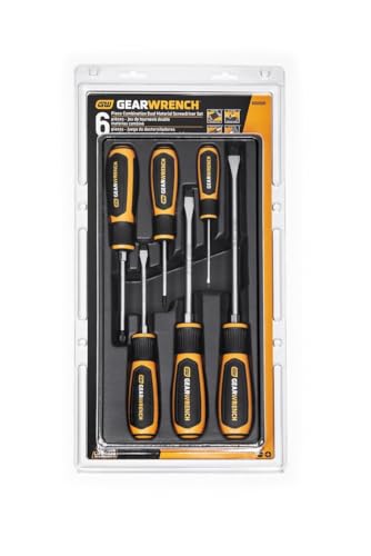 GEARWRENCH 6 Pc. Phillips/Slotted Dual Material Screwdriver Set - 80050H