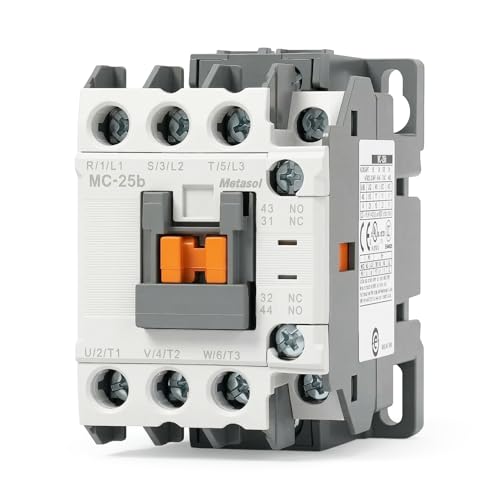 BAOMAIN 3-Pole Magnetic Contactor,40A Ith 220V AC Coil,UL Certified MC-25b