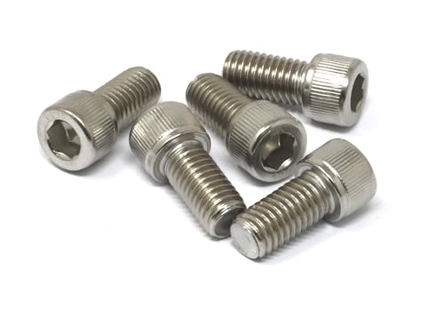 iexcell 5 Pcs 1/2-13 x 1 Stainless Steel 304 Hex Socket Head Cap Screws Bolts Kit - size: 1/2-13 x 1" ( Fully Threaded )