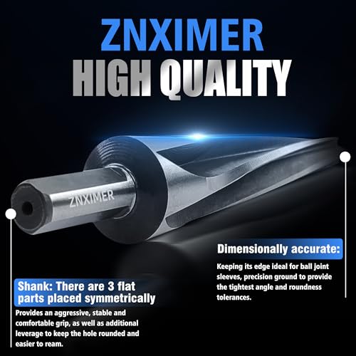 7 Degree Ball Joint Tapered Reamer Tie Rod for 1-1/2 inch Per Foot Tapered Ball Joint Reamer Made of 6542 High-Speed Tool Steel, Reamer Drill Bit Universal Reamer Tool Pipe Reamer - size: 7 Degree