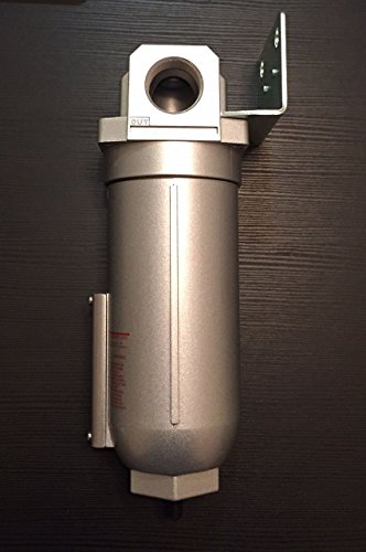 1" Inline Air Compressor In Line Water Moisture Filter Trap Separator Auto Drain
