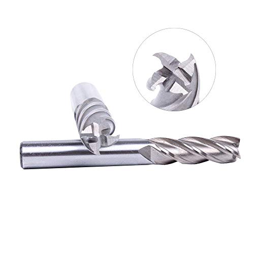 8PCS HSS 4-Flute End Mill Set CNC Milling Bits 1/16''-1/2''