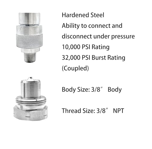 Black Hydraulic Hose Assembly with 3/8" Thread, Designed for High - Pressure Applications, Hydraulic Pressure Tested up to 10000 psi