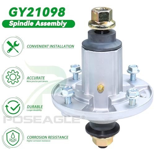 GY21098 Spindle Assembly for John Deere D140 D160 E140 LA145 Deck - color: A9 1xSpindle+1xGX22616