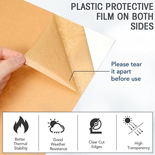 Vicenpal 12 Pcs 12" x 12" x 1/8 Inch Clear Acrylic Sheets, 3 mm Thick