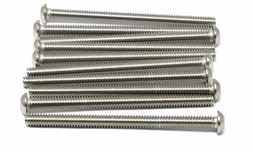 iexcell 10 Pcs 1/4-20 x 3-1/2" Hex Socket Button Head Cap Screws Bolts, with Hex Key Spanner - size: 1/4-20 x 3-1/2"