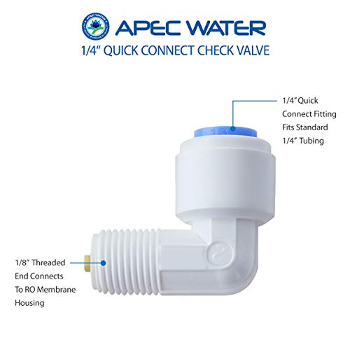 APEC Water Check Valve Replacement Part, 1/4" Quick Connect