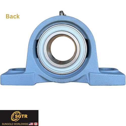 (2 Pack) Heavy Duty UCP210-31 Pillow Block Bearing, 1-15/16 inch Bore, Self-Aligning, Industrial Grade, AISI 52100 Chrome Steel Bearing Units, Solid Cast Iron Unit - size: UCP210-31
