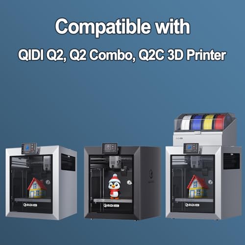280x280mm PET PEO Double Side Build Plate for Qidi Q2, Smooth Diamond PEO+Carbon Fiber PET Spring Steel Sheet Heat Bed with Strong Adhesion & Easy Part Removal - size: 280x280mm