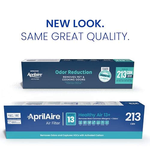 AprilAire 213CBN Replacement Filter for AprilAire Whole House Air Purifiers - MERV 13 with Carbon, Healthy Home Allergy + Odor Reduction, 20x25x4 Air Filter (Pack of 1)