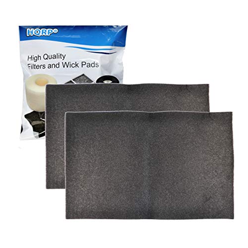 HQRP 2-pack Cut to Fit Foam Filter for Window Air Conditioning Unit, Furnace Unit, AC Vent Filters, Furnace, RV, Range Hood, etc., 24" x 15" x 1/4", Washable & Reusable