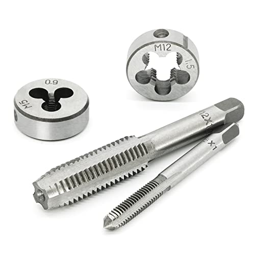 GMTOOLS 60PCS Tap and Die Set, Metric Standard Size M3 to M12, Threading Tool Set with Complete Accessories and Storage Case, Tap Die Kit for Threading and Rethreading Internal and External Threads - style: 60 pcs
