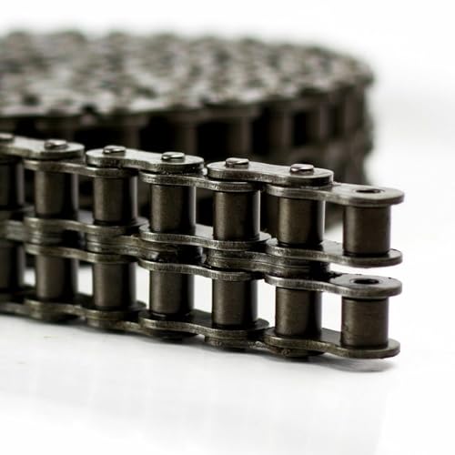 Jeremywell 12B-2 Metric Double Strand Duplex Roller Chain 10 Feet with 2 Connecting Links