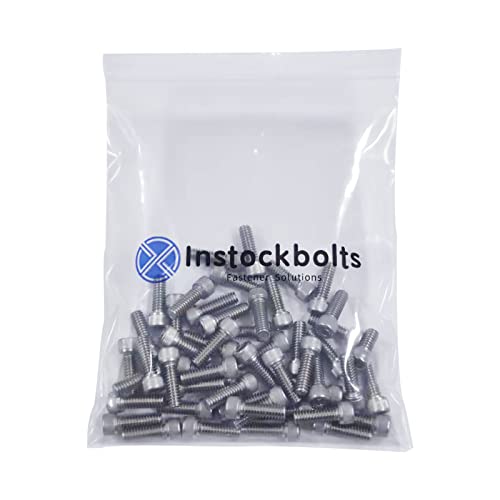 10-32 × 1" Socket Head Cap Screw, Allen Socket Drive, Stainless Steel 18-8 (304), Full Thread, 50PCS - size: 10-32 × 1"