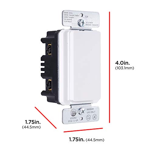 UltraPro in-Wall Digital Timer Switch, Countdown, Custom On/Off, 1 Pack - style: 24HR Digital Timer