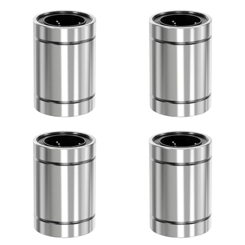 4 Pcs LM4UU Linear Ball Bearings, 4x8x12mm Linear Bearing - size: LM4UU