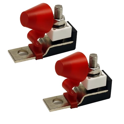 2Pack 58V Single Stud 5/16"(M8) Marine Rated Battery Fuse 300A, Terminal Fuse Block Kit with Fuse 300A for Boat RV Car Truck Cruise - style: 300A