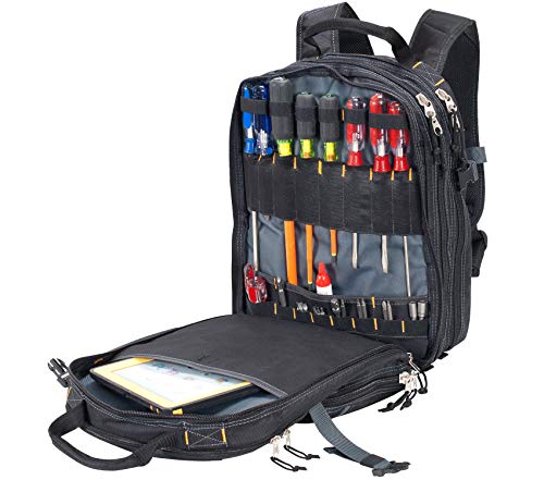 Custom Leathercraft1132 75-Pocket Tool Backpack - style: 75 Pocket Tool Backpack
