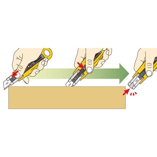 OLFA Self-Retracting Safety Knife (SK-4) - Semi-Auto Blade, Non-Slip Handle