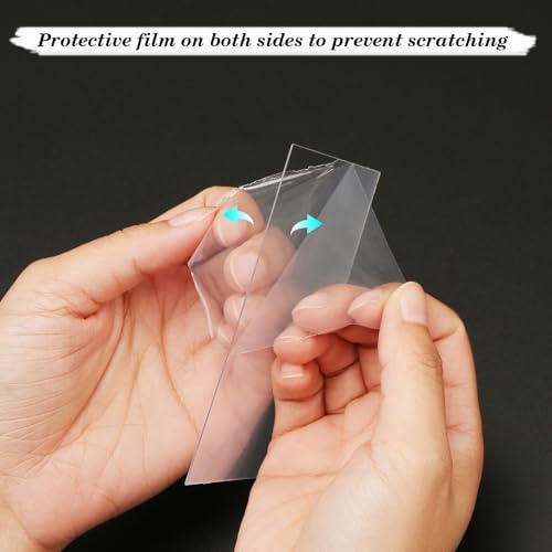 25 Pack Plexiglass Sheets 0.02 Inch Thick, 8" x 10" Thin PET Sheets - size: 8" X 10"