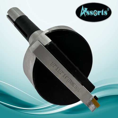 3-Inch Fly Cutter with 75 mm Head Diameter for Milling and Lathe Machines, Indexable Flycutter with Replaceable Carbide Insert for Precision Metalworking Applications and Smooth Cutting Output - size: R8 Shank (7/16" Drawbar)