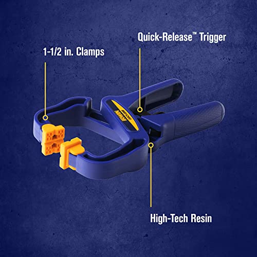 IRWIN Tools QUICK-GRIP Handi-Clamp, 1 1/2-Inch (59100CD) - size: 1 1/2-Inch (Pack of 1)