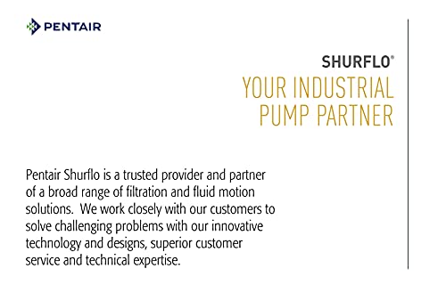 PENTAIR SHURFLO 2088-343-435 Diaphragm Pump, 12V DC, 3 GPM, 45 PSI, Self Priming Water Pump with 1/2 Inch Male Ports, Chemical Resistant Housing, Demand Switch, Dry Run Safe for Sprayers and Transfer