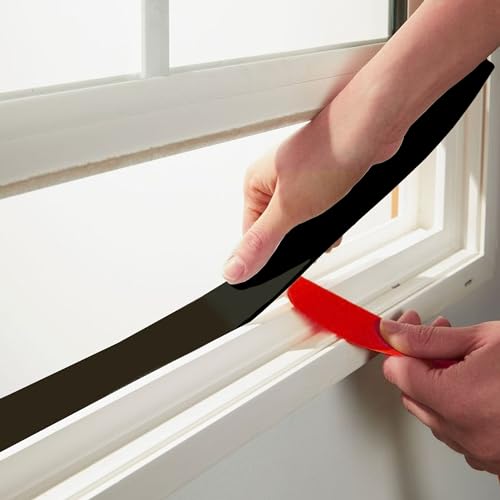 DEVNOL Self-Adhesive Neoprene Rubber Strips 1/16" Thick x 1” Wide x 23' Long, Sealing, Cushioning, Weather Stripping, Gaskets, and DIY Projects, Weatherproof - color: red adhesive backing, size: 1/16" x 1" x 23'