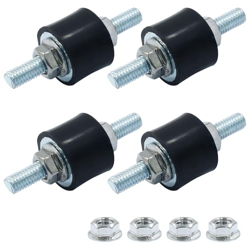 Waziaqoc 4PCS M6 Rubber Mounts Shock Absorber - size: M6