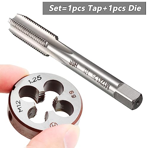 M12 X 1.25 Metric Tap and Die Set Machine Thread Right Hand Screw Tap - color: m12*1.25