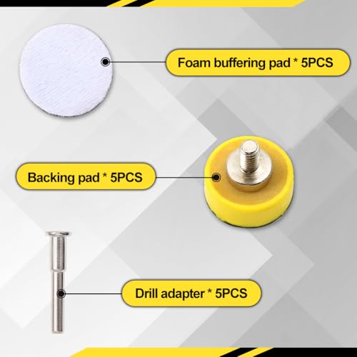 SPEEDWOX Hook and Loop Sanding Discs Pad Kit, 5 Packs 1" for Rotary Tool - style: 1“ (5 packs)