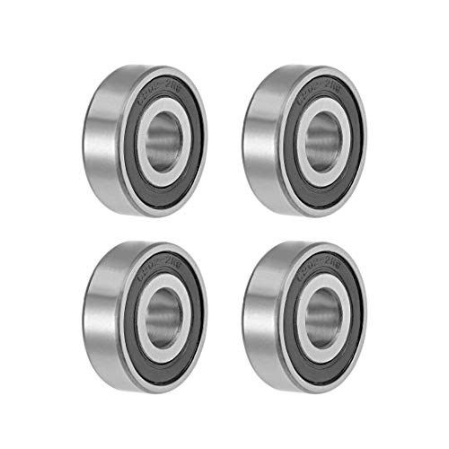 uxcell 6202-13-2RS Deep Groove Ball Bearings 13mm Inner Dia 35mm OD 11mm Bore Double Sealed Chrome Steel Z2 4pcs - size: 13mmx35mmx11mm