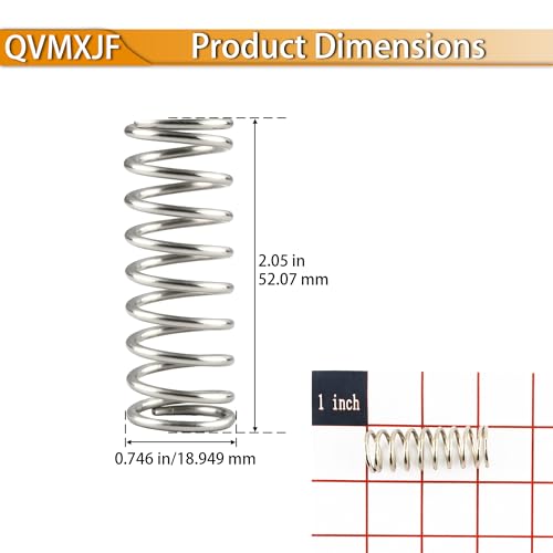 C-750 Compression Spring - 4 Pack, OD 3/4" in x Length 2" in