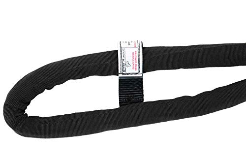 Mytee Products 5/8" x 8' Blue Eye & Eye Synthetic Super Sling w/Protective Cordura Sleeve (Vertical 9450/ Choker 8030/ Basket 18,900 lbs WLL) Auto Hauling, Towing, Rigging - color: Blue: 5/8", size: 8 FT (1-Pack)