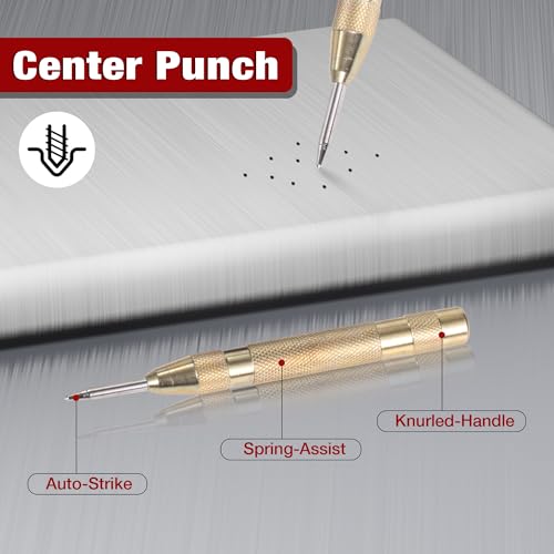 Step Drill Bits, 5PCS (44 Sizes) Metric HSS Step Unibit Drill Bit Set with Aluminum Case, Double Cutting Blades, High-Speed Steel, Multiple Hole Stepped Up Bits for DIY Lovers