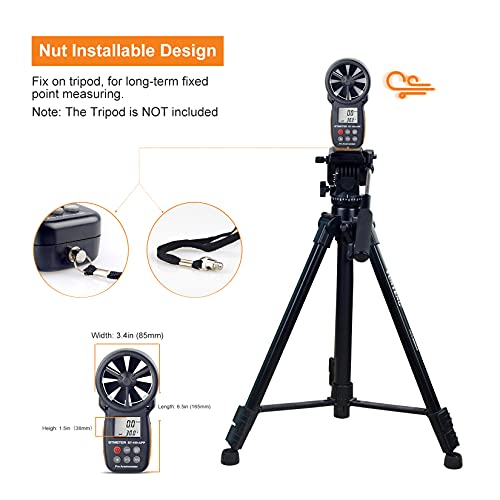 BTMETER BT-100APP Bluetooth Anemometer, Handheld Wind Speed Meter with App - color: BT-100APP Anemometer