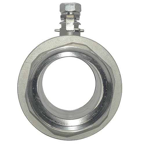 DAN SPEED 4" NPT Female 316 Stainless Steel Full Port Ball Valve Vinyl Handle WOG1000 - size: 4 inch 1 piece